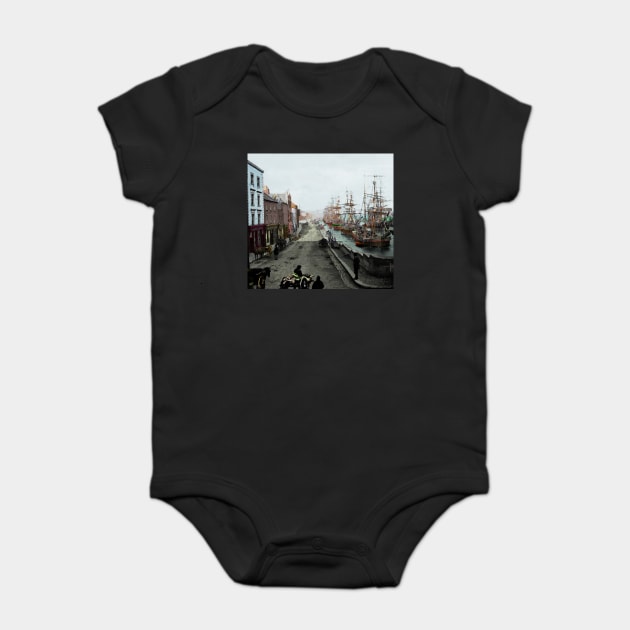 North Quay, Drogheda, Ireland Baby Bodysuit by DeaglanStudio